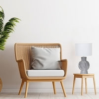 Thumbnail for Karina Dark Stone with White Shade Table Lamp