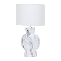 Thumbnail for Karina Light Stone with White Shade Table Lamp