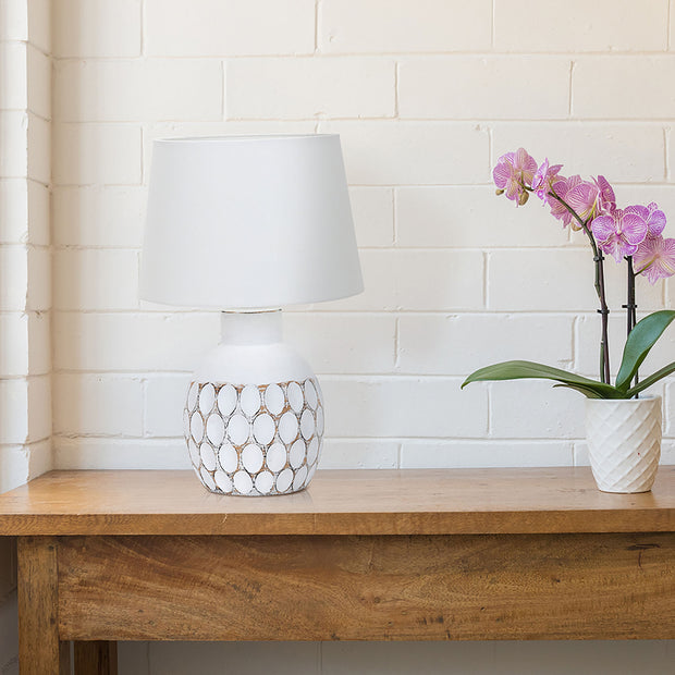 Sam White Table Lamp