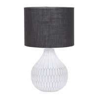 Thumbnail for Klay White with Black Shade Table Lamp
