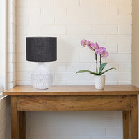 Thumbnail for Klay White with Black Shade Table Lamp