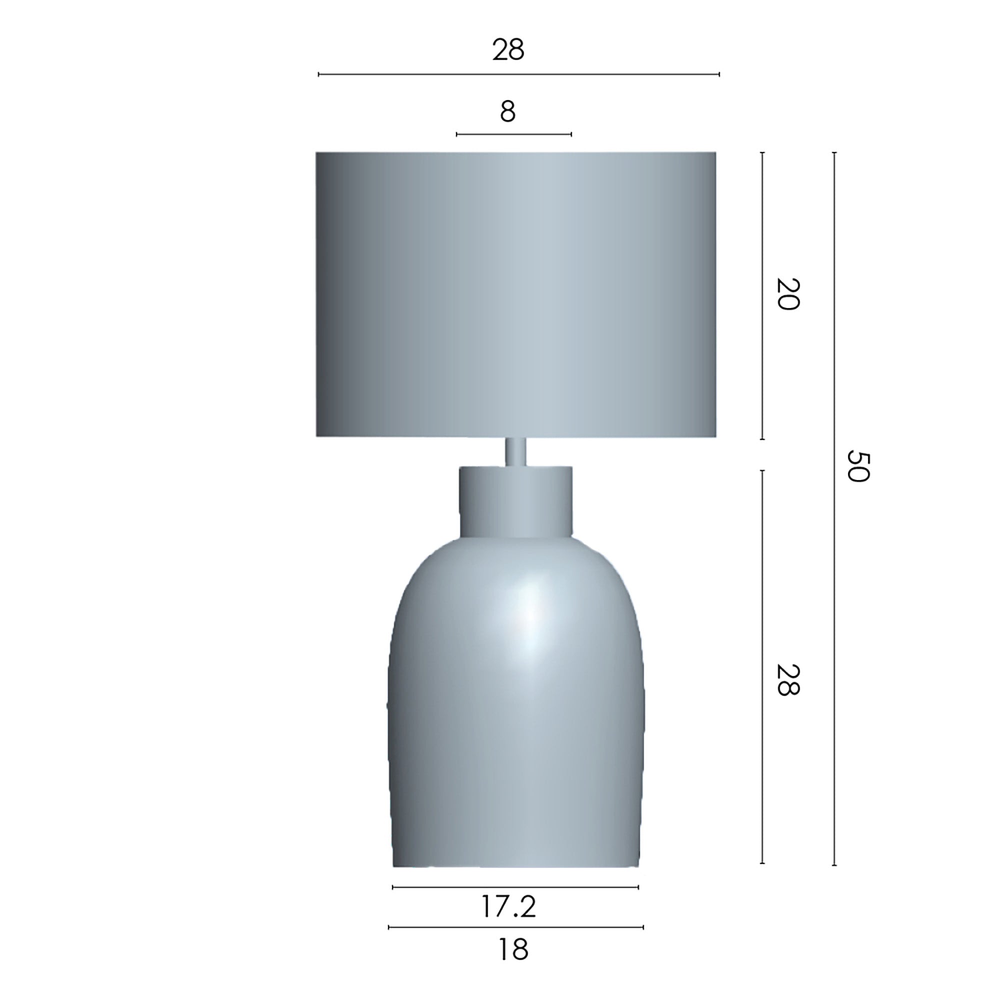 Mona Brown Table Lamp