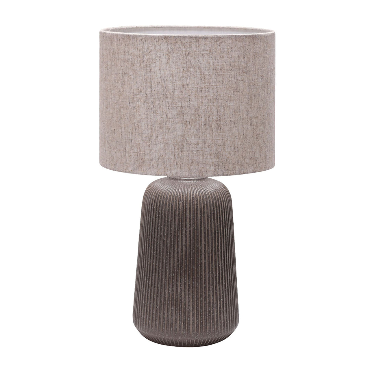 Serena Grey with Brown Shade Table Lamp