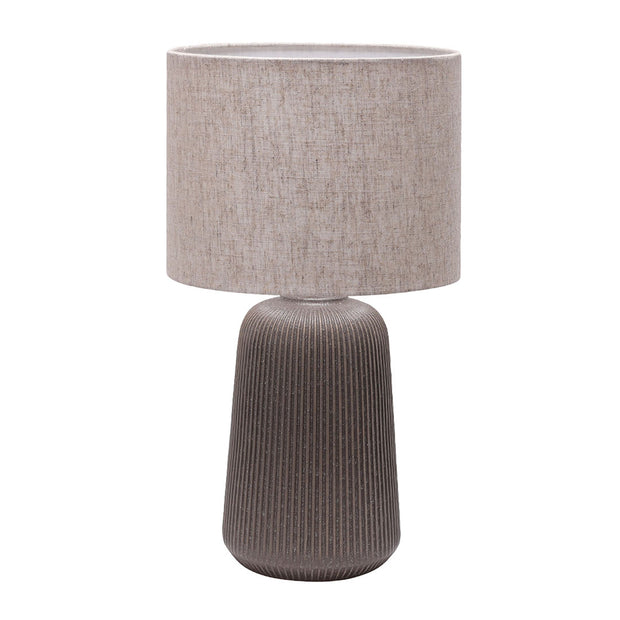 Serena Grey with Brown Shade Table Lamp