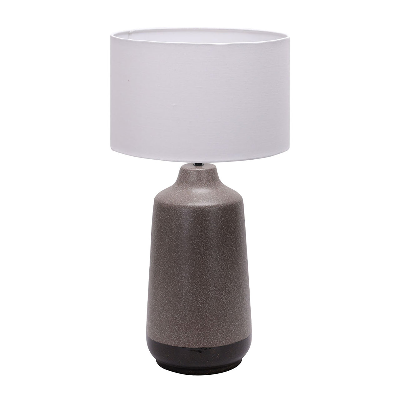 Venus Grey with White Shade Table Lamp