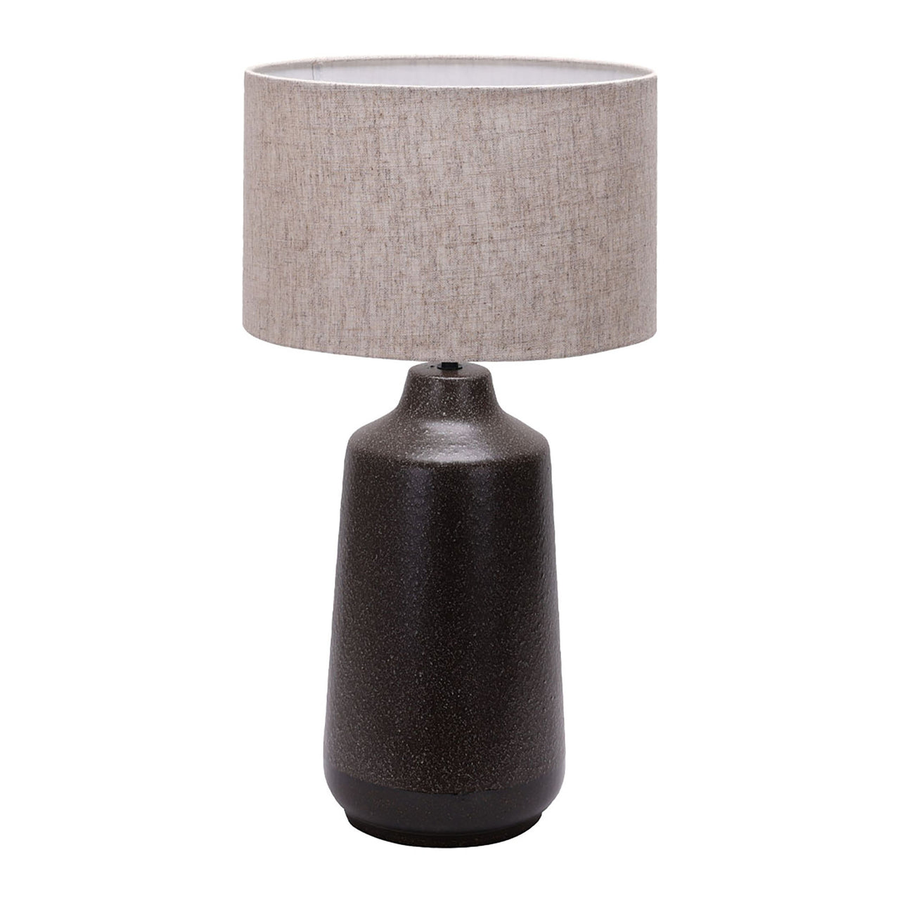 Venus Black with Brown Shade Table Lamp