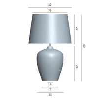 Thumbnail for Lena Antique with Grey Shade Table Lamp