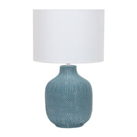 Thumbnail for Bondi Teal with White Shade Table Lamp