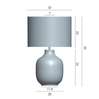 Thumbnail for Bondi Teal with White Shade Table Lamp