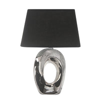 Thumbnail for Shine Silver with Black Shade Table Lamp