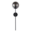 Merci Black with Smoke Glass Wall Light