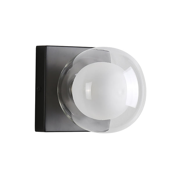 Hilton Black 1 Light Hollywood Wall Light