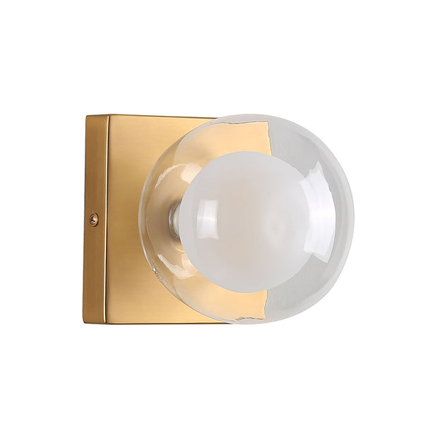 Hilton Gold 1 Light Hollywood Wall Light