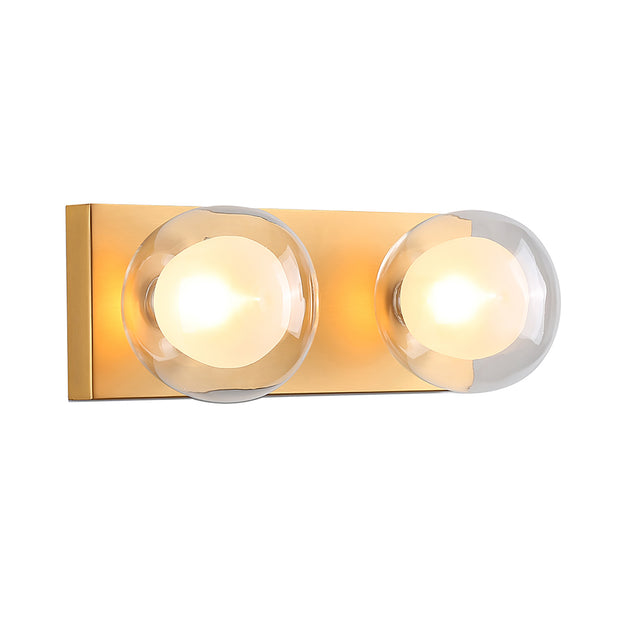 Hilton Gold 2 Light Hollywood Wall Light