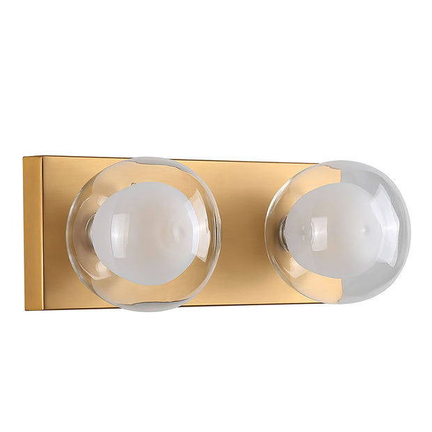 Hilton Gold 2 Light Hollywood Wall Light