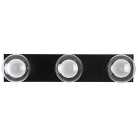 Thumbnail for Hilton Black 3 Light Hollywood Wall Light