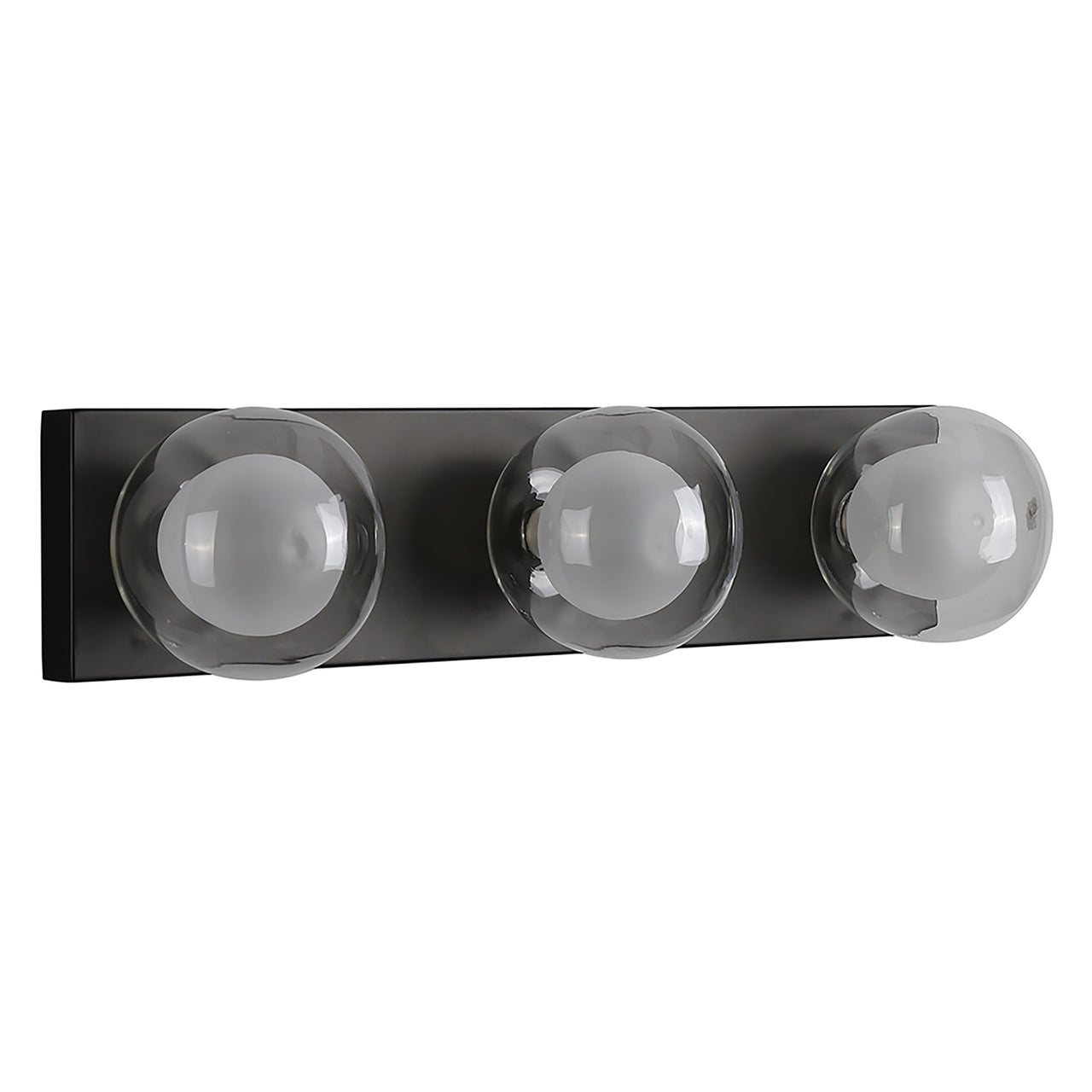 Hilton Black 3 Light Hollywood Wall Light