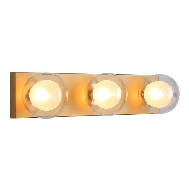 Hilton Gold 3 Light Hollywood Wall Light