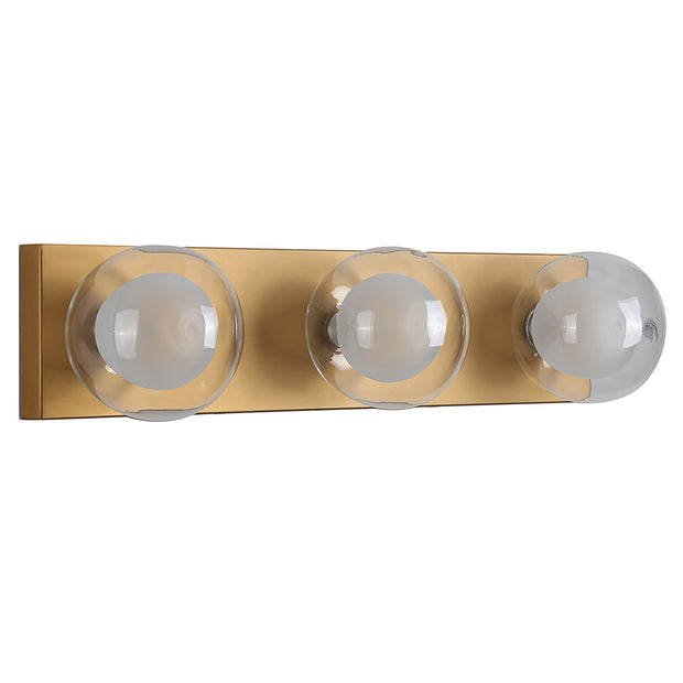 Hilton Gold 3 Light Hollywood Wall Light