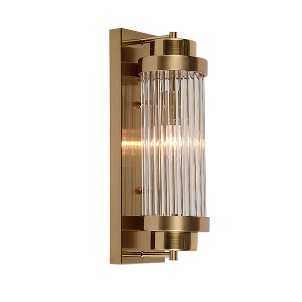 Cambridge Gold and Clear Glass 400mm Wall Light