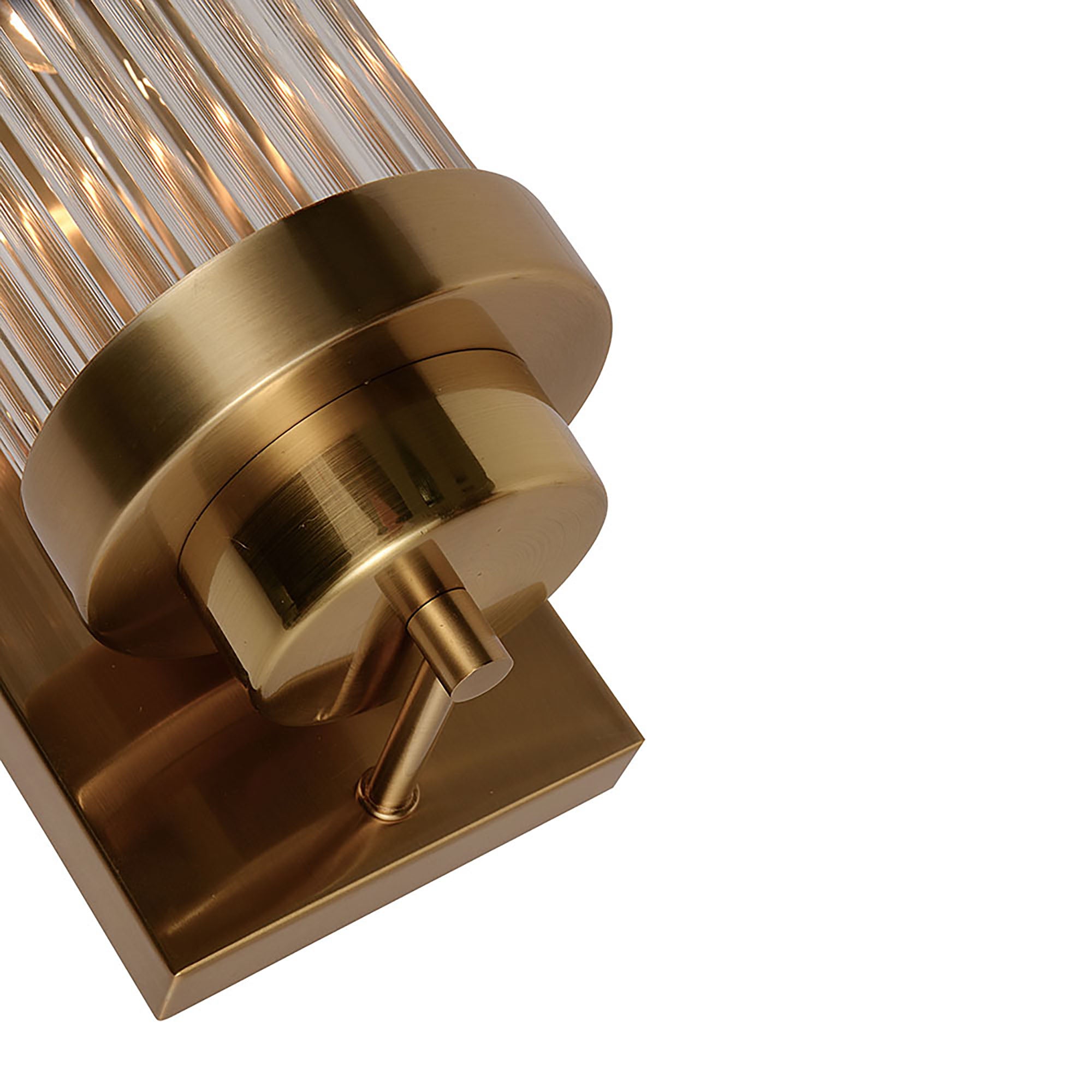 Cambridge Gold and Clear Glass 400mm Wall Light