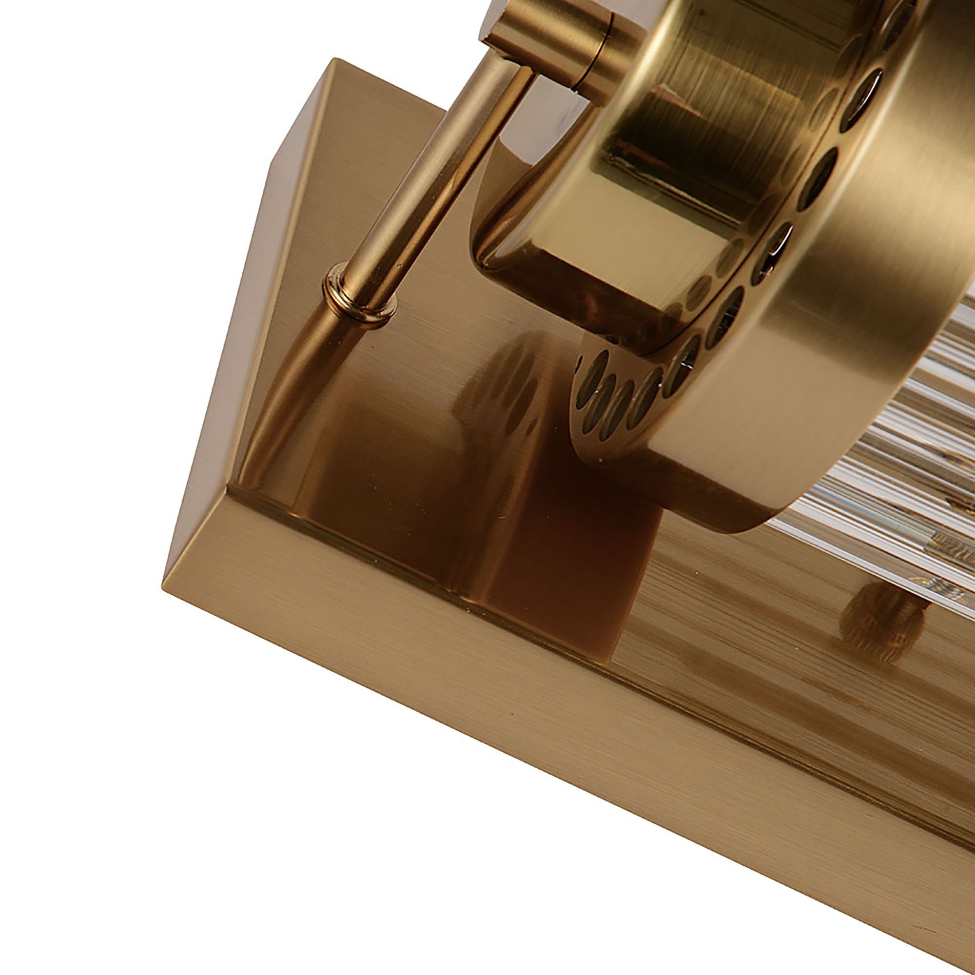 Cambridge Gold and Clear Glass 400mm Wall Light