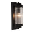 Cambridge Black and Clear Glass 400mm Wall Light