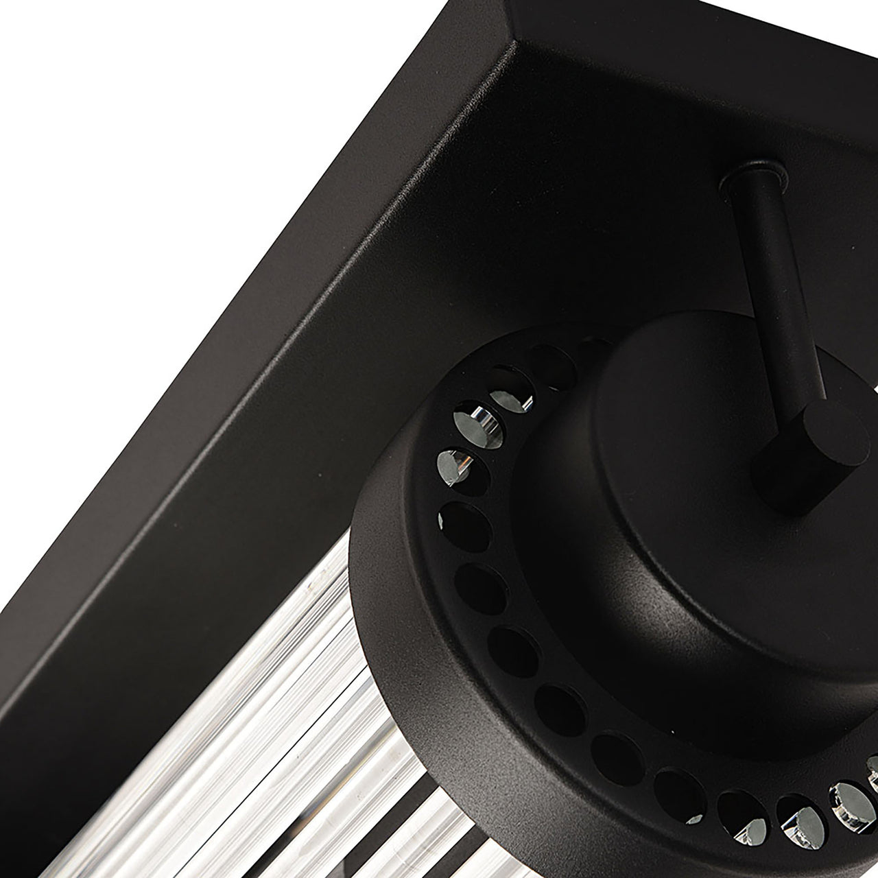 Cambridge Black and Clear Glass 400mm Wall Light