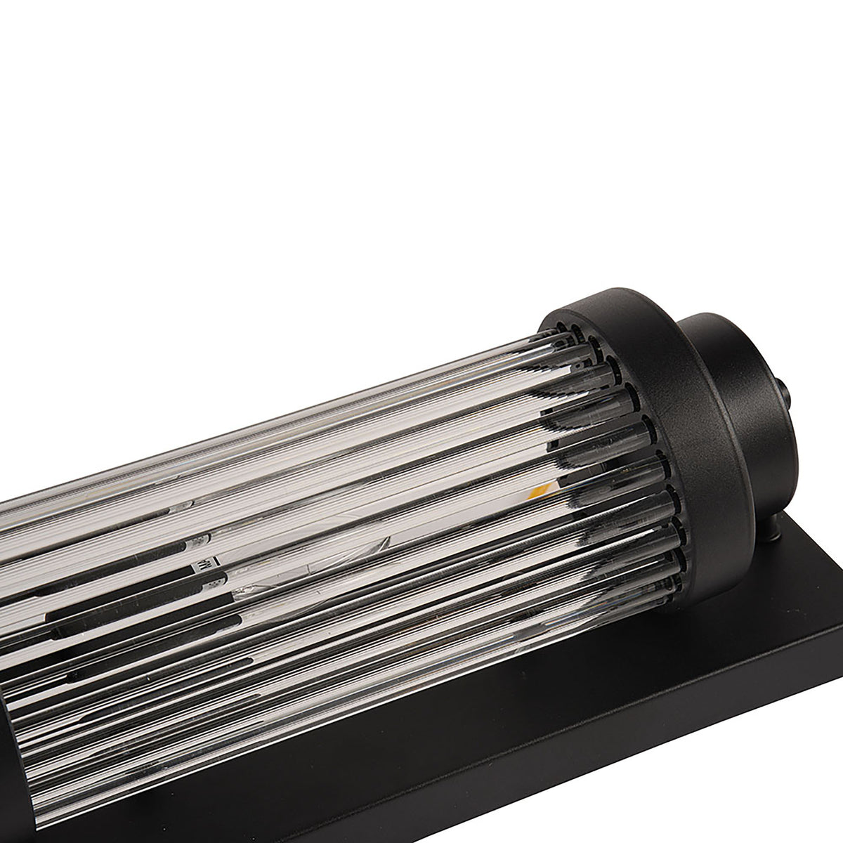 Cambridge Black and Clear Glass 400mm Wall Light