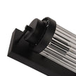 Cambridge Black and Clear Glass 400mm Wall Light