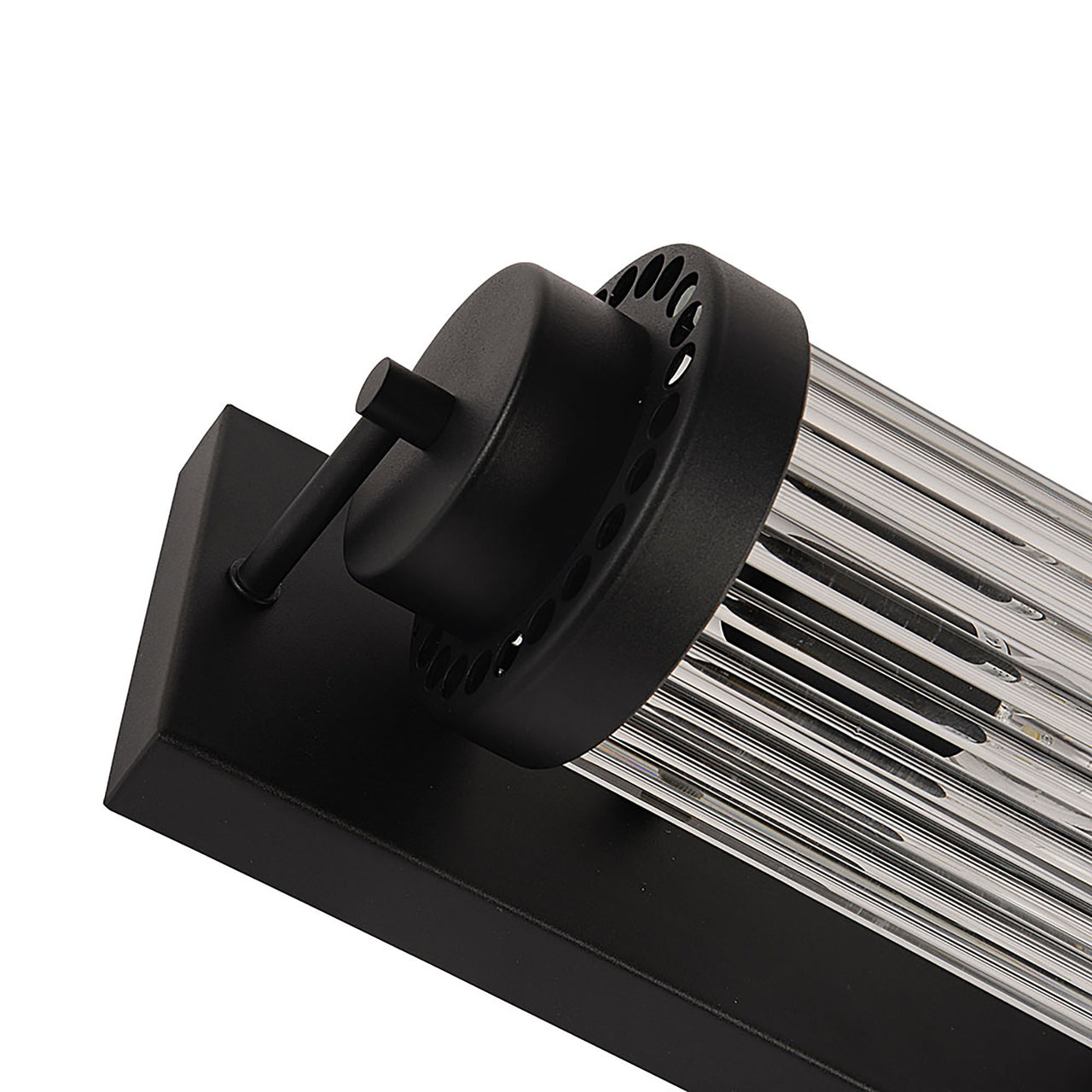 Cambridge Black and Clear Glass 400mm Wall Light