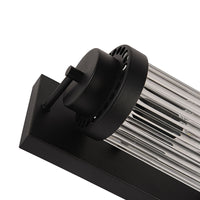 Thumbnail for Cambridge Black and Clear Glass 400mm Wall Light