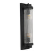 Cambridge Black and Clear Glass 600mm Wall Light