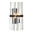 Chloe Black and Clear Glass Wall Light
