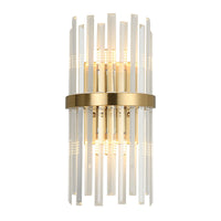 Thumbnail for Oxford Gold and Clear Glass Wall Light