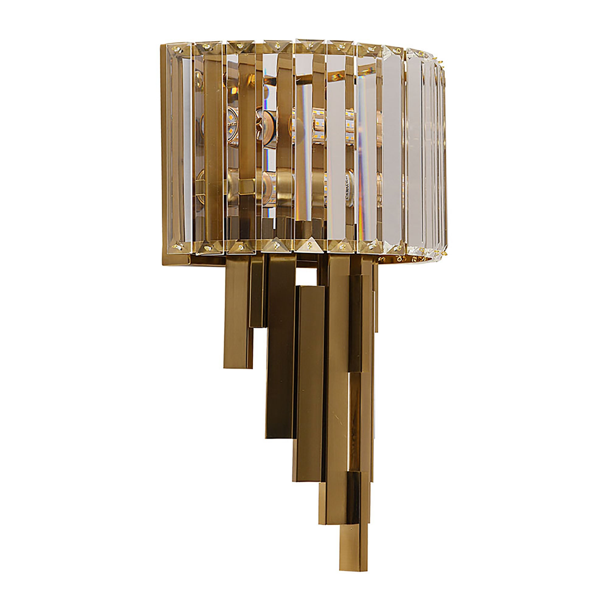 Imperial Gold and Clear Glass Wall Light