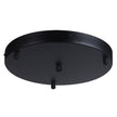 3 Light Round Base - Black