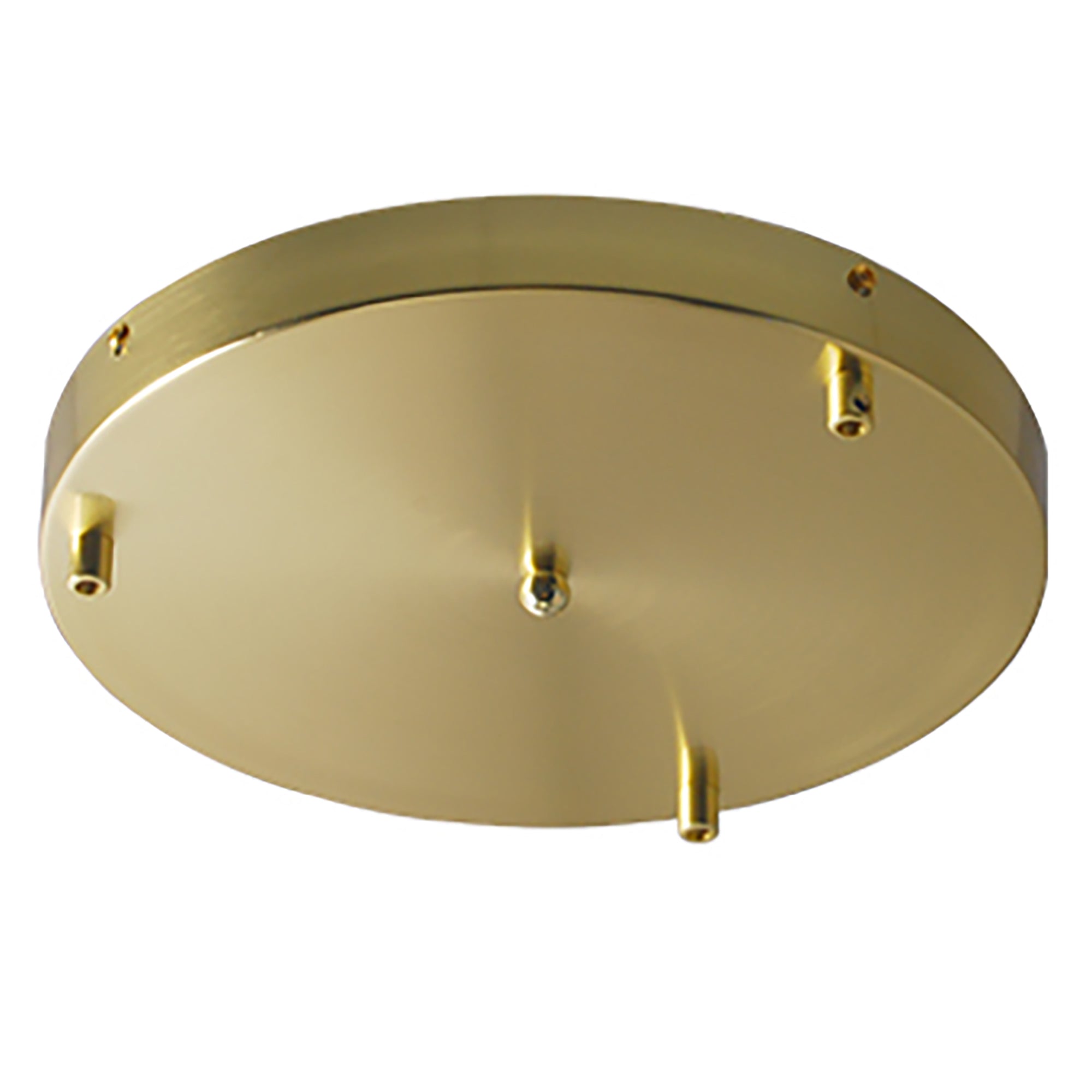 3 Light Round Base - Gold