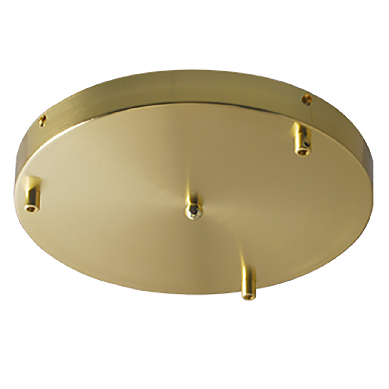 3 Light Round Base - Gold
