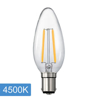 Thumbnail for Candle C35 4w LED Filament - B15 - 4500K