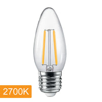 Thumbnail for Candle C35 4w LED Filament - E27 - 2700K