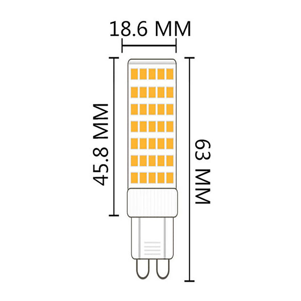 G9 6w LED Filament - Dim - 6000K