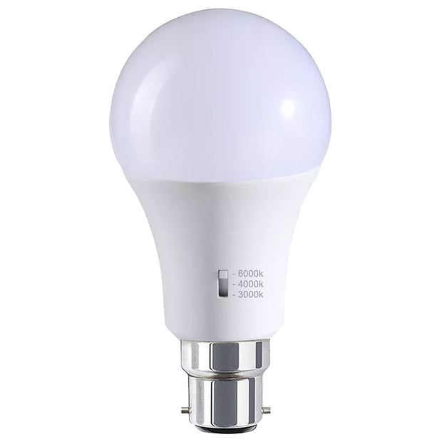12w A60 Tri-Colour LED Lamp-B22-Dim