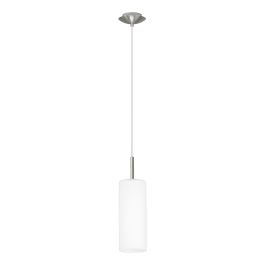 Troy 3 Hanging Light 1X60W E27 Satin Nickel/Opal