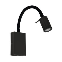 Tazzoli Wall Light 3.5W LED 3000K Black with USB Charging