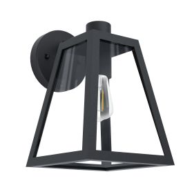Mirandola Exterior Wall Light 1X60W E27 Black