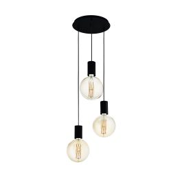 Pozueta Hanging Light 3X40W E27 Black