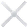 Eglo Stradbroke 52 inch ceiling fan, four white ABS blades viewed from below