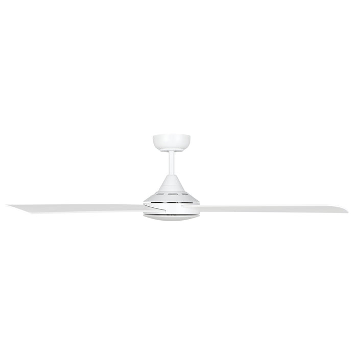 Eglo Stradbroke 52 inch white ceiling fan, side profile showing low-profile design