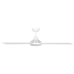 Eglo Stradbroke 52 inch white ceiling fan, side profile showing low-profile design
